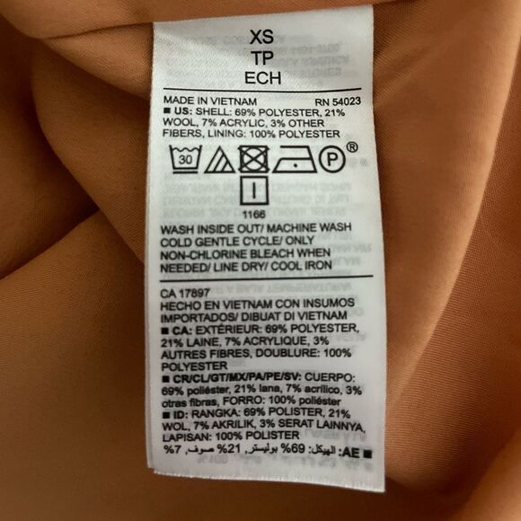 Old Navy Women’s Utility Plaid wool blend Jacket / Shacket Lined Size XS - Picture 7 of 7